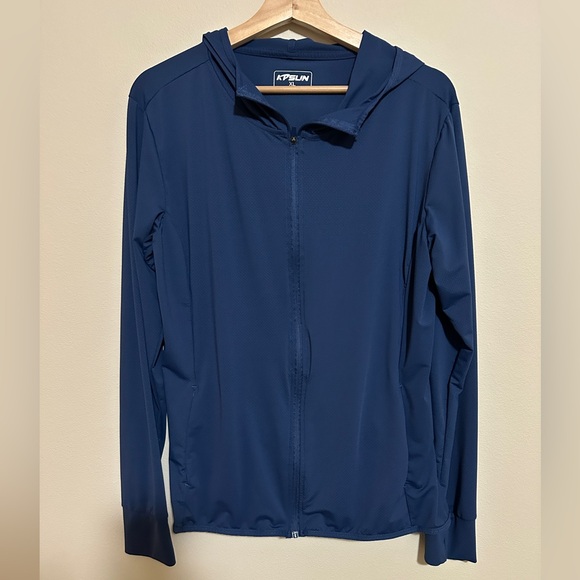 KP Slin Tops - ♻️KP Slin Navy Full-Zip Jacket